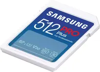 Samsung PRO Plus for Professionals R180/W130 SDXC 512GB, UHS-I U3, Class 10