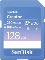 SanDisk Creator R280/W100 SDXC 128GB, UHS-II U3, Class 10