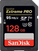 SanDisk Extreme PRO R95/W90 SDXC 128GB, UHS-I U3, Class 10