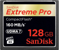 SanDisk Extreme PRO R160/W150 CompactFlash Card 128GB