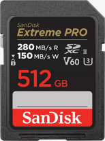 SanDisk Extreme PRO R280/W150 SDXC 512GB, UHS-II U3, Class 10