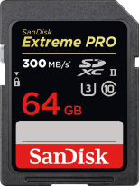 SanDisk Extreme PRO R300/W260 SDXC 64GB, UHS-II U3, Class 10