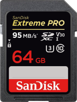 SanDisk Extreme PRO R95/W90 SDXC 64GB, UHS-I U3, Class 10