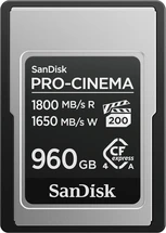 SanDisk PRO-CINEMA R1800/W1650 CFexpress 4.0 Type A 960GB