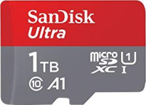 SanDisk Ultra R150 microSDXC 1TB Kit, UHS-I U1, A1, Class 10