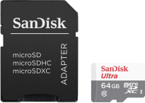 SanDisk Ultra R80 microSDXC 64GB Kit, UHS-I, Class 10