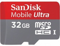 SanDisk Ultra microSDHC 32GB, Class 6