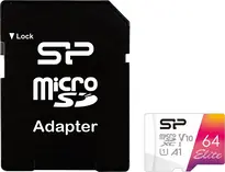 Silicon Power Elite R100 microSDXC 64GB Kit, UHS-I U1, A1, Class 10