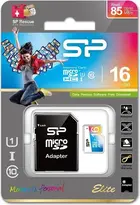 Silicon Power Elite R85/W15 microSDHC 16GB Kit, UHS-I U1, Class 10