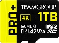 TeamGroup Pro+ R160/W110 microSDXC 1TB, UHS-I U3, A2, Class 10