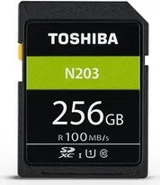 Toshiba High Speed N203 R100 SDXC 256GB, UHS-I U1, Class 10