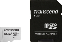 Transcend 300S R95/W45 microSDXC 64GB Kit, UHS-I U1, Class 10