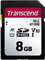 Transcend 410M R95/W20 SDHC 8GB, UHS-I U1, A1, Class 10