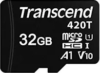 Transcend 420T R95/W25 microSDHC 32GB, UHS-I U1, A1, Class 10