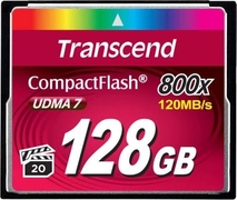 Transcend 800x R120/W60 CompactFlash Card 128GB