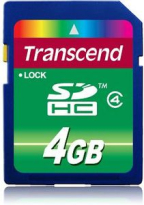 Transcend SDHC 4GB, Class 4