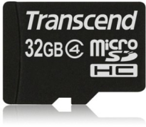 Transcend microSDHC 32GB, Class 4