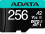 ADATA Premier Pro R100/W80 microSDXC 256GB Kit, UHS-I U3, A2, Class 10