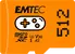 Emtec GAMING R100/W50 microSDXC 512GB, UHS-I U3, A2, Class 10