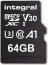 Integral Premium High Speed R100/W70 microSDXC 64GB Kit, UHS-I U3, A1, Class 10