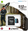 Kingston Canvas Go! Plus R170/W90 microSDXC 512GB Kit, UHS-I U3, A2, Class 10