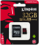 Kingston Canvas React R100/W70 microSDHC 32GB Kit, UHS-I U3, A1, Class 10