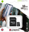 Kingston Canvas Select Plus R100 microSDHC 16GB Kit, UHS-I U1, A1, Class 10