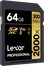Lexar Professional 2000x Gold Series R300/W260 SDXC 64GB, UHS-II U3, Class 10