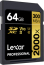 Lexar Professional 2000x Gold Series R300/W260 SDXC 64GB, UHS-II U3, Class 10