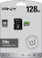 PNY Elite R85 microSDXC 128GB Kit, UHS-I U1, Class 10
