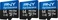 PNY Pro Elite High Endurance R100 microSDXC 64GB Kit, UHS-I U3, A2, Class 10, 3er-Pack