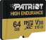 Patriot EP High Endurance R95 microSDXC 64GB Kit, UHS-I U1, A1, Class 10