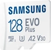 Samsung EVO Plus 2021 R130 microSDXC 128GB Kit, UHS-I U3, A2, Class 10