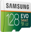 Samsung EVO Select R100/W60 microSDXC 128GB Kit, UHS-I U3, Class 10