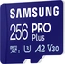 Samsung PRO Plus R180/W130 microSDXC 256GB Kit, UHS-I U3, A2, Class 10