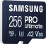 Samsung PRO Ultimate R200/W130 microSDXC 256GB USB-Kit, UHS-I U3, A2, Class 10