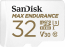 SanDisk Max Endurance R100/W40 microSDHC 32GB Kit, UHS-I U3, Class 10