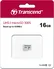 Transcend 300S R95 microSDHC 16GB, UHS-I U1, Class 10