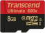 Transcend Ultimate R90/W25 microSDHC 8GB Kit, UHS-I, Class 10