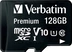 Verbatim Premium 600x R90 microSDXC 128GB Kit, UHS-I U1, Class 10