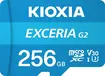 KIOXIA EXCERIA G2 R100/W50 microSDXC 256GB Kit, UHS-I U3, A1, Class 10