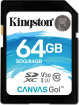 Kingston Canvas Go! R90/W45 SDXC 64GB, UHS-I U3, Class 10