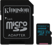 Kingston Canvas Go! R90/W45 microSDXC 128GB Kit, UHS-I U3, Class 10