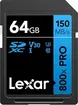 Lexar BLUE Series 800x PRO R150 SDXC 64GB, UHS-I U3, Class 10