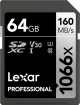 Lexar Professional 1066x Silver Series R160/W70 SDXC 64GB, UHS-I U3, Class 10