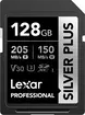 Lexar Professional SILVER PLUS R205/W150 SDXC 128GB, UHS-I U3, Class 10