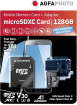 Lupus Imaging AgfaPhoto Prof. High Speed R100/W95 microSDXC 128GB Kit, UHS-I U3, A1, Class 10