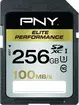 PNY Elite Performance R100/W75 SDXC 256GB, UHS-I U3, Class 10