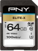 PNY Elite-X R100 SDXC 64GB, UHS-I U3, Class 10