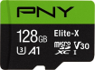 PNY Elite-X R100 microSDXC 128GB Kit, UHS-I U3, A1, Class 10